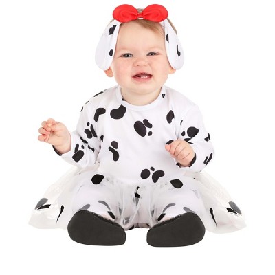 HalloweenCostumes.com 12-18 Months Girl Girl's Infant Adorable Dalmatian Costume, Black/Red/White