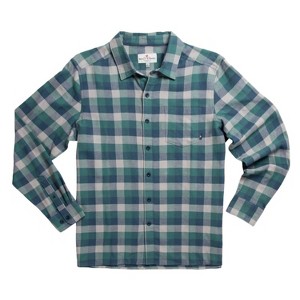 Men's 's Traveler's Check Long Sleeve Flannel Shirt - Beach & Barn - 1 of 2