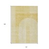 Gold Ivory And Yellow Geometric Washable Indoor Outdoor Area Rug - 3 of 4