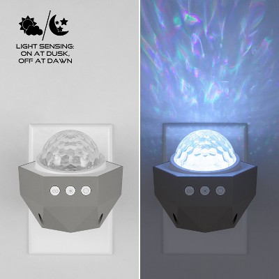 Gray LED Color Changing Nursery Night Light Projector