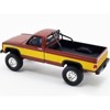 1986 Chevrolet K-20 Pickup Truck Brown Met. w/Gold Stripes Stacey David's Fall Guy 1/64 Diecast Model Car by Greenlight for ACME - 4 of 4