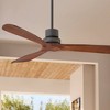 52" Casa Vieja Delta-Wing DC Rustic Farmhouse Indoor Outdoor Ceiling Fan with Remote Control Oil Rubbed Bronze Walnut Wood Damp Rated for Patio - 2 of 4