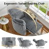 AMERLIFE Power Recliner Nursery Chair, Electric Swivel Rocking Glider with USB & Type-C, Armchair with 2 Pillows, Reclining Sofa for Home - 3 of 4