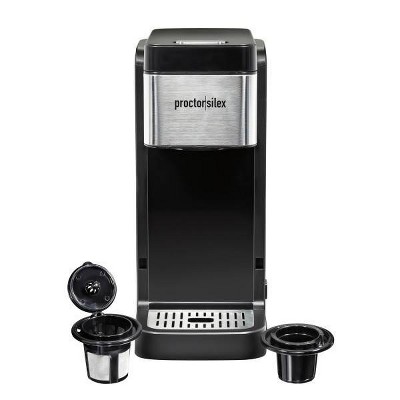 Proctor Silex Single-Serve Coffee Maker 40Oz. Res 49919: 8 oz Cup Capacity, K-Cup Compatible, 700W, Black