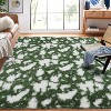 Modern Abstract Runner Rug,Washable High-Pile Non-Slip Shaggy Accent Carpet, No-Shedding Indoor Floor Cover for Hallway,Living Room, Patio - 3 of 4
