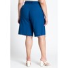 ELOQUII Women's Plus Size Belted Linen Bermuda Short - 3 of 4