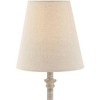 Regency Hill Loreno Traditional Buffet Table Lamps 24" High Set of 2 Whitewashed Oatmeal Linen Drum Shade for Bedroom Living Nightstand Family Room - 3 of 4
