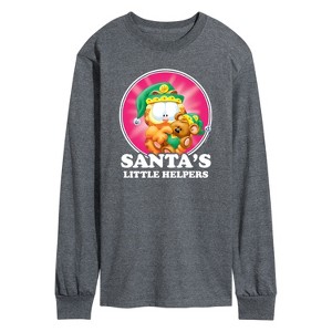 Men's - Garfield - Santas Little Helpers Long Sleeve Graphic T-Shirt - 1 of 4