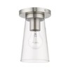 Livex Lighting Cityview 1 - Light Flush Mount in  Brushed Nickel - 4 of 4
