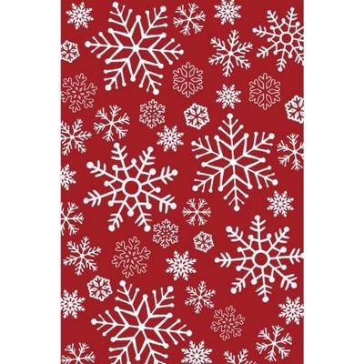 Christmas Area Rug Christmas Snowflakes Pattern Floor Cover
