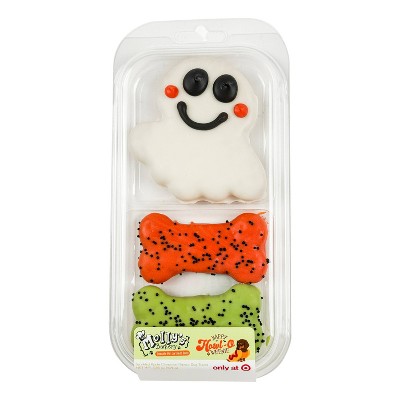 Molly's Barkery Halloween Ghost and Bones Apple and Cinnamon Crunchy Dog Treats - 0.15lb