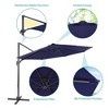 Sonkuki Outdoor 11FT Round Offset Patio Cantilever Aluminum Umbrella - 4 of 4