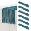Unique Bargains Thanksgiving Wedding Party Decorations Cheesecloth Table Runner 6 Pcs - 3 of 4