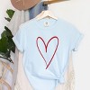 Simply Sage Market Hand Drawn Heart Garment Dyed Tee - 3 of 4