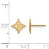 Black Bow Jewelry 14k Yellow Gold Plated Sterling Silver Furman Paladins NCAA Post Earrings - 2 of 3