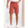 Lars Amadeus Men's Classic Fit Summer Flat Front Business Dress Chino Short - 2 of 4