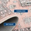 Area Rugs Washable Non-Slip Floral Vintage Print Pattern Carpet for Living Room - 2 of 4