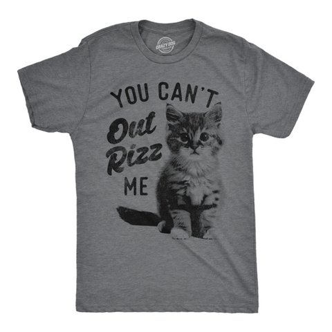 Мужские футболки Crazy Dog T-Shirts, Inc. Mens Funny T Shirts You Cant Out charm Me Sarcastic Kitten Graphic Novelty Tee for Men - Crazy Dog Men's T Shirt For Cat Lovers Dark Grey M