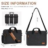 Laptop Bag 17 Inch, Computer Bags for Men Water-resistant Canvas Laptop Case Slim Laptop - 2 of 4