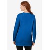 Woman Within Women's Plus Size Perfect Long-Sleeve Crewneck Tunic - 3 of 4