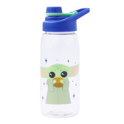 Star Wars: The Mandalorian 20oz Plastic Baby Yoda Tritan Water Bottle with Stickers