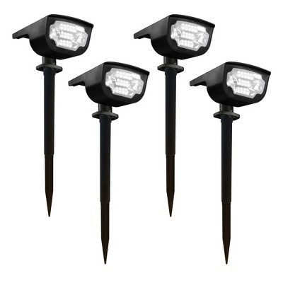 Black Solar Powered LED Pathway Lights Multipack
