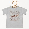 Football Game Day Collage - Kids Youth Short Sleeve Tee and Toddler Short Sleeve Tee - 2 of 3