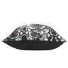 20" X 20" Black And Silver 100% Cotton Animal Print Zippered Pillow - 4 of 4
