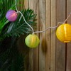 Northlight Paper Lantern Summer Patio Light Set - Multi-Color - 8.5' White Wire - 10ct - 4 of 4
