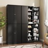Costway 65-inch Kitchen Pantry Cabinet w/ 16 Door Shelves & 6 Adjustable Shelves - 4 of 4