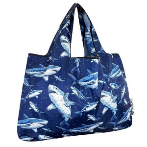 Wrapables Large Foldable Tote Nylon Reusable Grocery Bags - 1 of 4