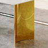 FURNIinspire Dining Tables Modern Rectangular Marble Look Table with Gold Legs for Dining and Living Room, White, 63"*35.4"*30" - 4 of 4