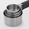 Cuisinart 4pc Stainless Steel Magnetic Measuring Cup Set Black/Silver: Nesting Design, Dishwasher-Safe - 3 of 4