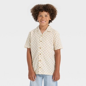 Grayson Threads Kids Boys' Short Sleeve Button-Down Shirt - 1 of 3