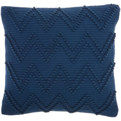 18"x18" Life Styles Chevron Loops Square Throw Pillow Navy - Mina Victory