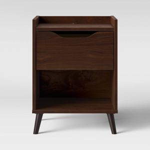 Modern Gallery Nightstand Walnut Brown Room Essentials Target