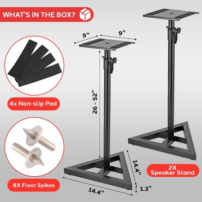 Pyle PSTND35.5 Monitor Speaker Stands - Thumbnail 2