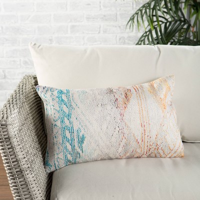 Multicolor Geometric Indoor/Outdoor Lumbar Pillow