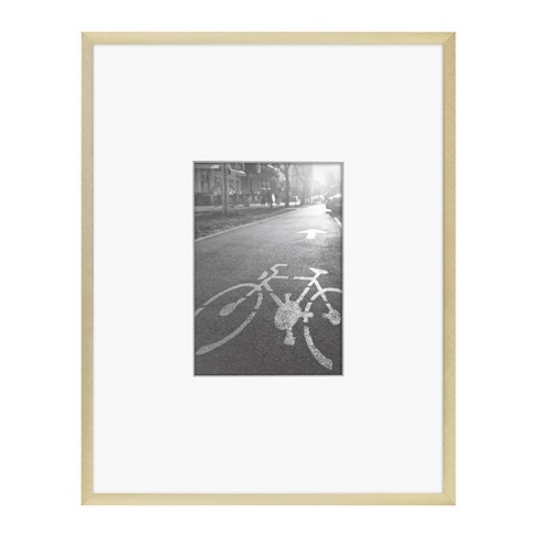 Thin Metal Matted Gallery Frame Gold - Threshold™ : Target