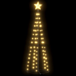 Christmas Tree Warm white, black PVC, metal Medium Lights - 1 of 4