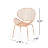 3 Piece Metal Patio Table and Chairs Sets, Outdoor Conversation Furniture Set,Metal Patio Table and Chairs Set for Small Space-Maison Boucle - 3 of 4