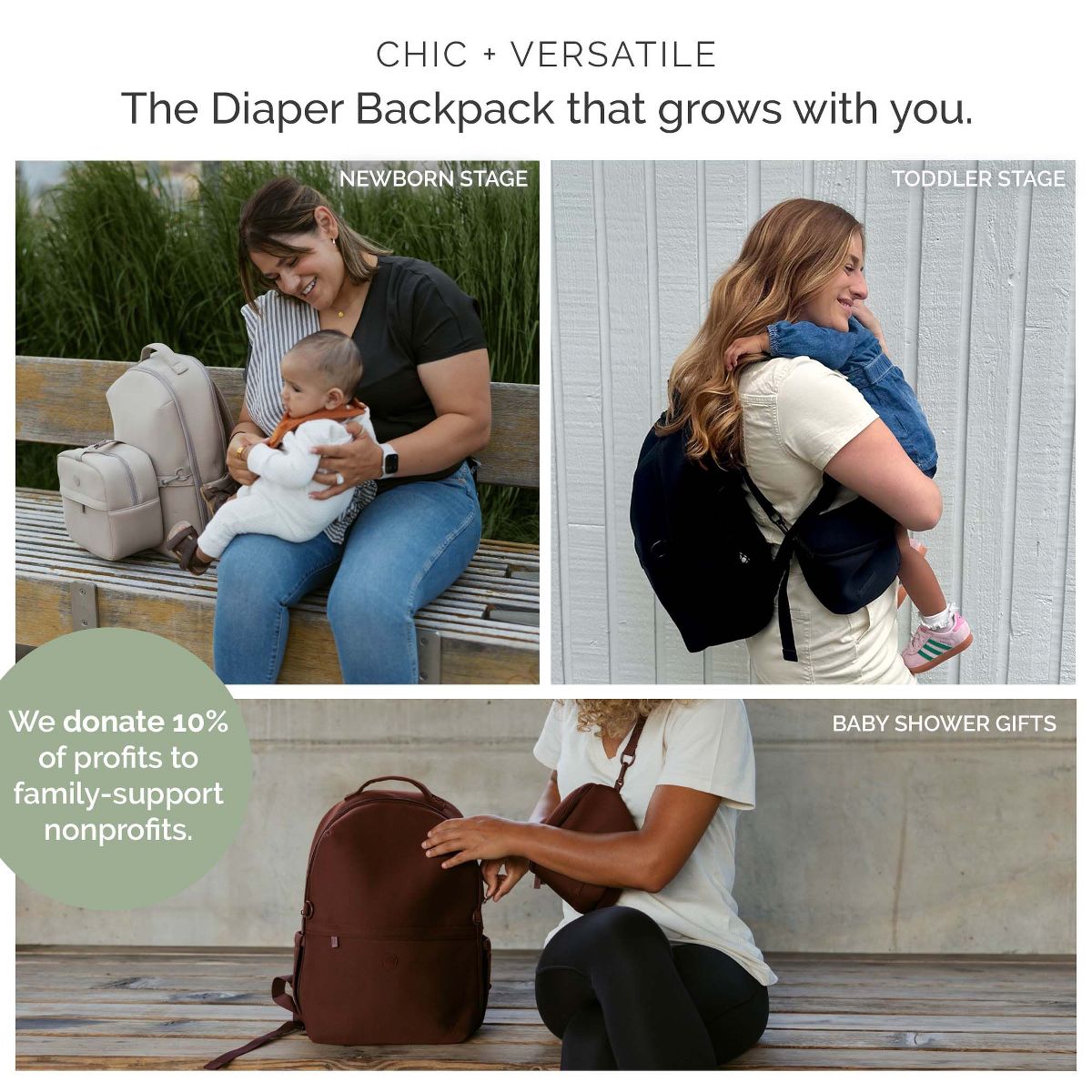 Parker Baby Co. Drift Neoprene Diaper Backpack - thumbnail 4