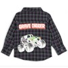 Monster Jam Grave Digger Truck Flannel Matching Family Button Down Dress Shirt Toddler - 4 of 4