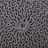 Barwick Modern Knitted Cotton Round Pouf Dark Gray - Christopher Knight Home: Comfortable Footrest, Indoor Use - 4 of 4