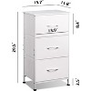 Dresser with 3 Drawers, Fabric Nightstand, Organizer Storage Dresser for Bedroom, Hallway, Entryway, Closets - 2 of 4