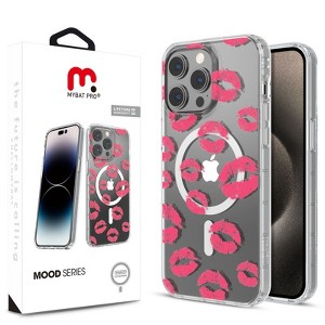 MyBat Pro Mood Series MagSafe Case for Apple iPhone 15 Pro Max (6.7) - Black Leopard Kisses - 1 of 4