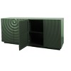 GDFStudio Abner Modern 59" Water Ripple Design Decorative Storage Cabinet with 4 Doors - 4 of 4