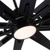 YUHAO 84 in. Indoor Industrial Aluminum Blades Reversible DC Motor Ceiling Fan with Light and Remote Control - 3 of 4