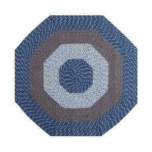 Country Stripe Collection 100% Polypropylene Reversible Indoor Area Utility Rug - Better Trends - 1 of 4