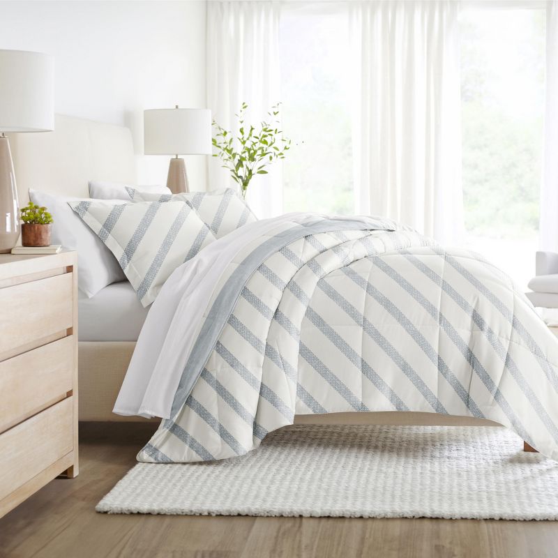 Geometric Modern Reversible Soft Comforter Sets, Down Alternative, Easy Care - Becky Cameron, 3 of 22